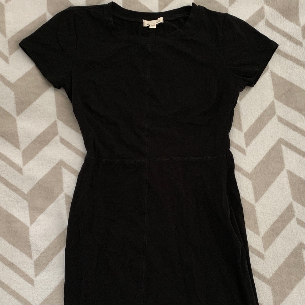 Black midi dress
